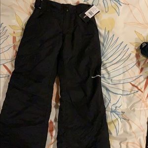 Black Youth Small Snow Pants